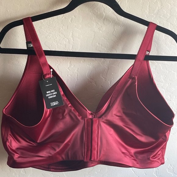 Torrid NWT 42F Lightly Lined Everyday Wire-Free Bra Red 360° Back Smoothing - Picture 3 of 6